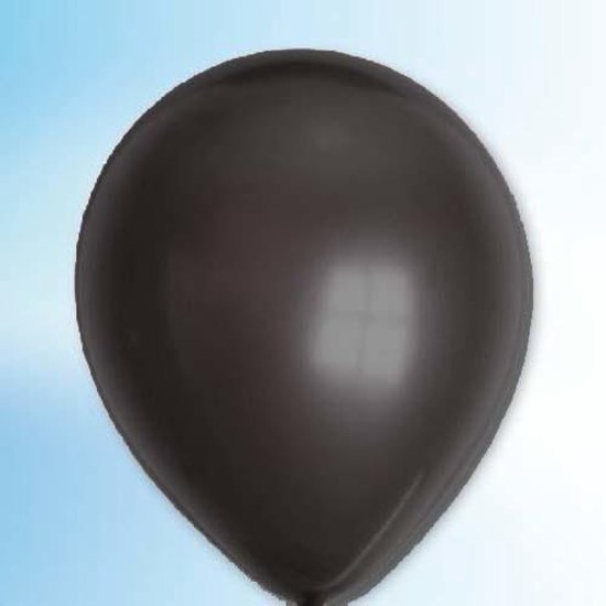 Ballonnen - zwart - Metallic - 100st.