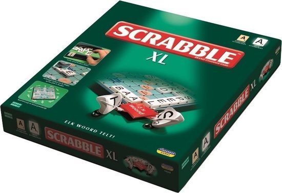 Scrabble XL - Extra grote letters en een draaiend bord