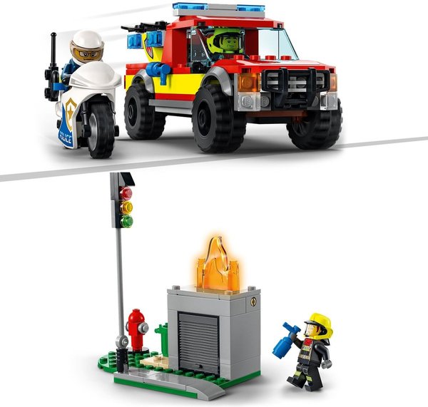 LEGO City Brandweer & Politie Achtervolging - 60319