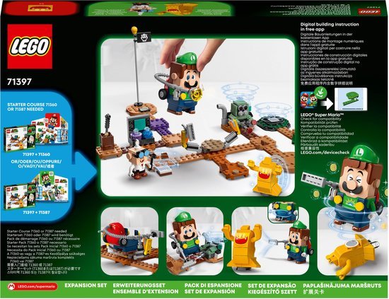 LEGO Super Mario Uitbreidingsset Luigi's Mansion-lab en Spookzuiger - 71397