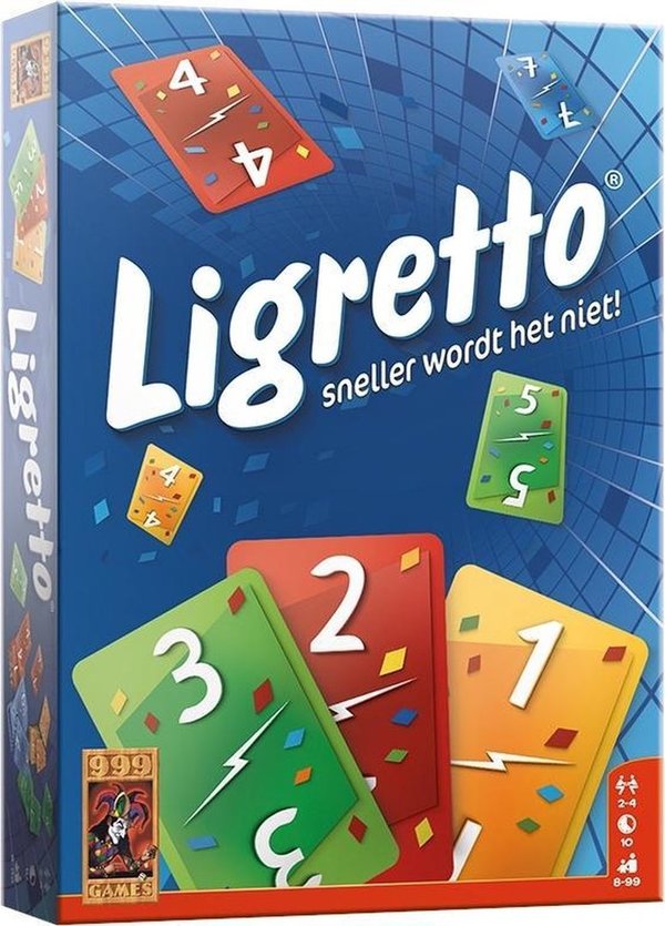 Ligretto blauw Kaartspel - 999 games