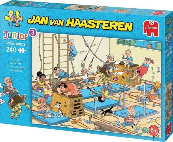 Jan van Haasteren Junior Apenkooien puzzel - 240 stukjes - Kinderpuzzel
