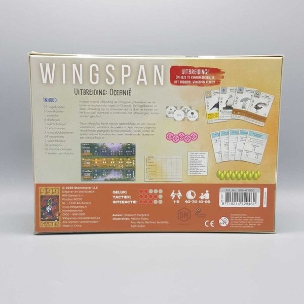 Wingspan uitbreiding: Oceanië Bordspel - 999 games