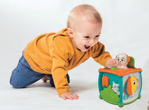 Baby Clementoni - Kiekeboe Activiteiten Kubus, Activiteitencentrum 10-36 maanden -