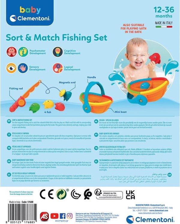 Baby Clementoni - PLAY FOR FUTURE Fishing Logic Set