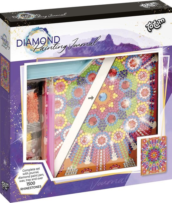 Totum Diamond Paint Notitieboek - dagboek knutselset  - caleidoscope mandala dessin