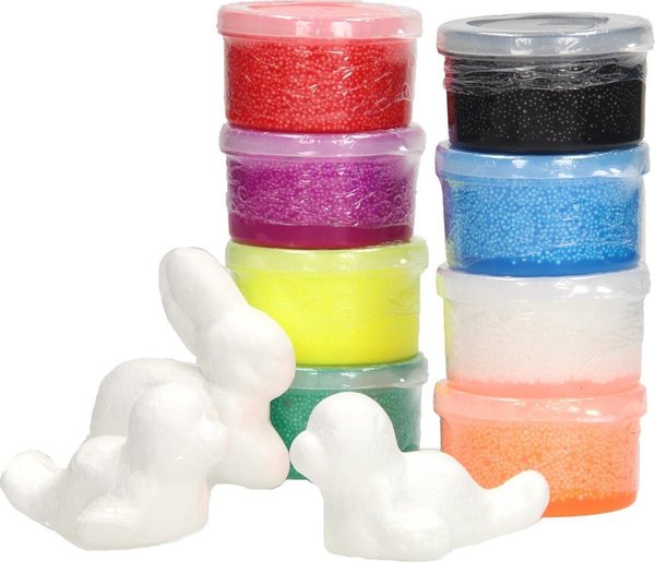 Crea Kids Foam Putty pack met 8 kleuren - johnToy