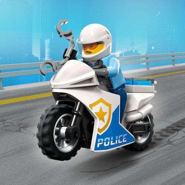 LEGO City Achtervolging auto op politiemotor (60392)